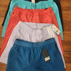 Blue and Pink Flat Front Shorts for Everyday Comfort